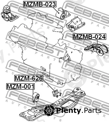 Mounting, engine
