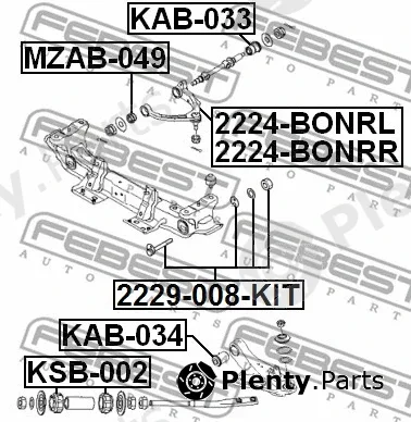 Febest 2229-008-KIT — Camber Correction Screw