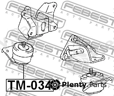 Mounting, engine