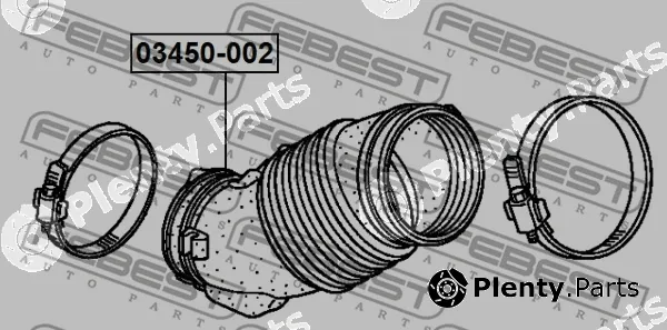 Febest 03450-002 — Hose, air supply