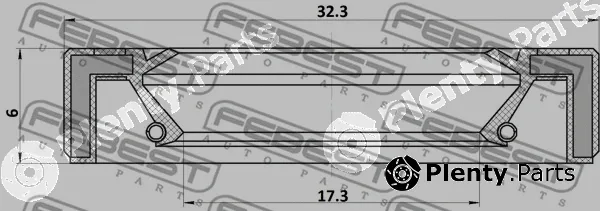 Febest 95GAY-19320607X — Repair Kit, steering gear
