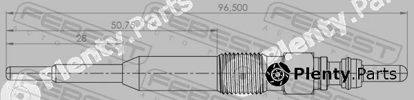 Febest 23642-007 — Glow Plug
