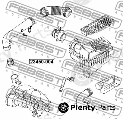 Febest 23450-004 — Hose, air supply