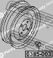 Febest 0385-003 — Wheel Nut