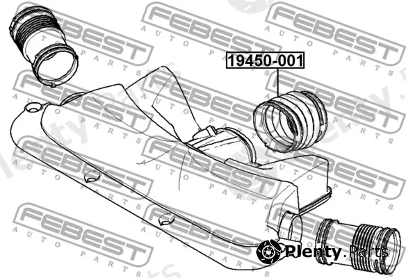 Febest 19450-001 — Hose, air supply