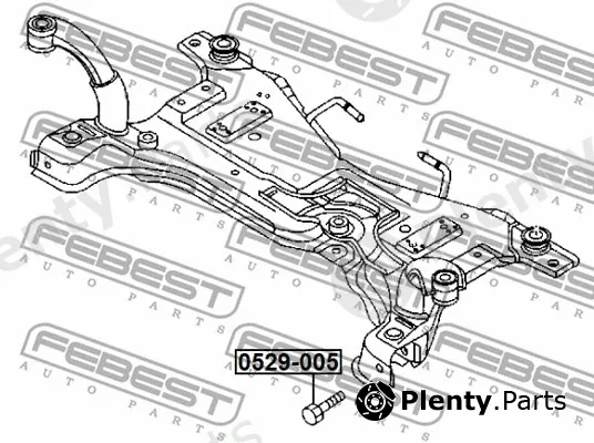 Febest 0529-005 — Camber Correction Screw