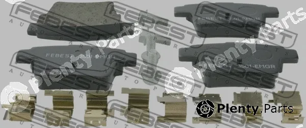 Febest 3501-EMGR — Brake Pad Set, disc brake
