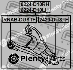 Febest 0224-D10LH — Control/Trailing Arm, wheel suspension