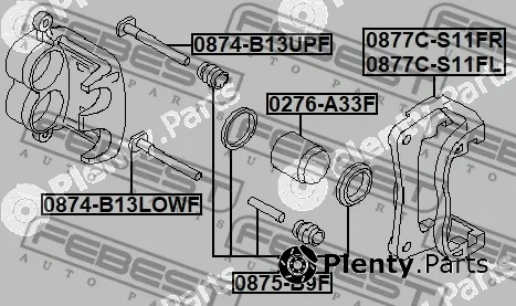Febest 0877C-S11FL — Brake Caliper Bracket Set