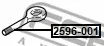 Febest 2596-001 — Tow hook