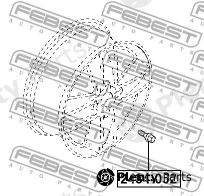 Febest 2485B-002 — Wheel Stud