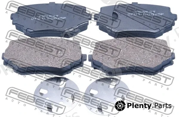 Febest 0701-SQ625F — Brake Pad Set, disc brake