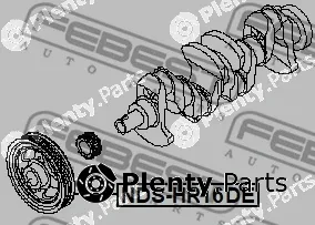 Febest NDS-HR16DE — Belt Pulley, crankshaft