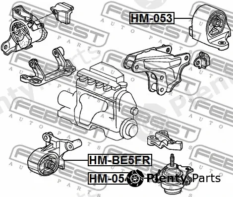 Mounting, engine