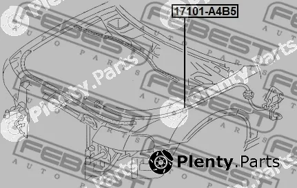 Febest 17101-A4B5 — Bonnet Cable