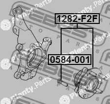 Febest 1282-F2F — Wheel Hub