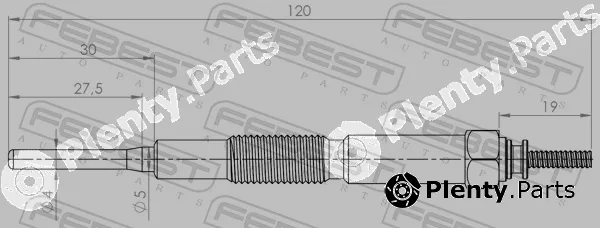 Febest 05642-002 — Glow Plug