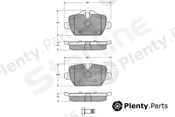 Starline BDS461 — Brake Pad Set, disc brake
