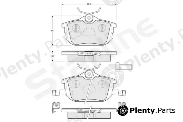 Starline BDS830P — Brake Pad Set, disc brake