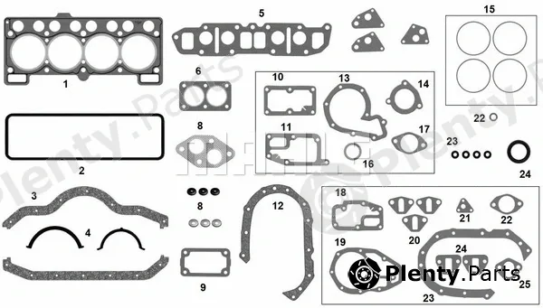 Metal Leve JRM-1632/4 — Full Gasket Kit, engine