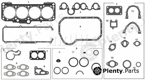 Metal Leve JRM-1479/4 — Full Gasket Kit, engine