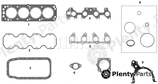 Metal Leve JRM-9186/4 — Full Gasket Kit, engine
