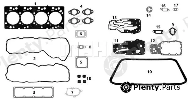 Metal Leve JRM-9815/4 — Full Gasket Kit, engine