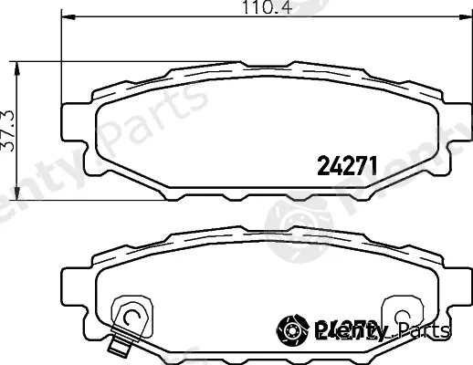 Cobreq N-1475 — Brake Pad Set, disc brake
