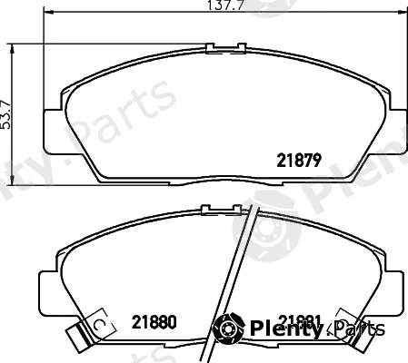 Cobreq N-1316 — Brake Pad Set, disc brake