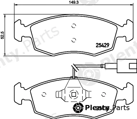 Cobreq N-541 — Brake Pad Set, disc brake