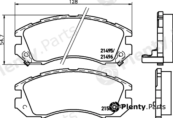 Cobreq N-1350 — Brake Pad Set, disc brake