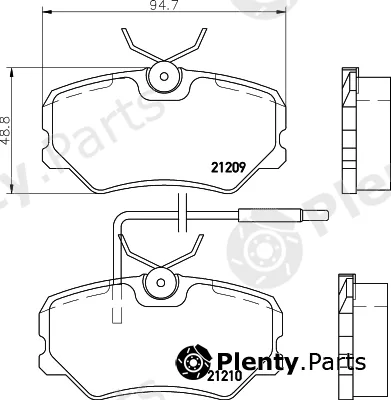 Cobreq N-881 — Brake Pad Set, disc brake
