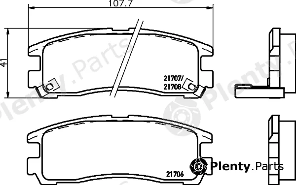 Cobreq N-1487 — Brake Pad Set, disc brake
