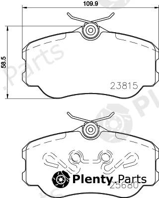 Cobreq N-232 — Brake Pad Set, disc brake