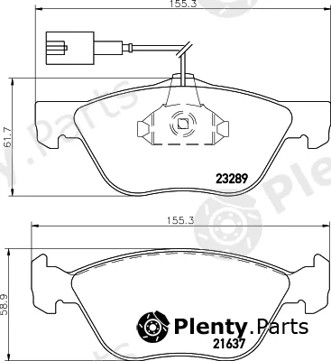 Cobreq N-534 — Brake Pad Set, disc brake