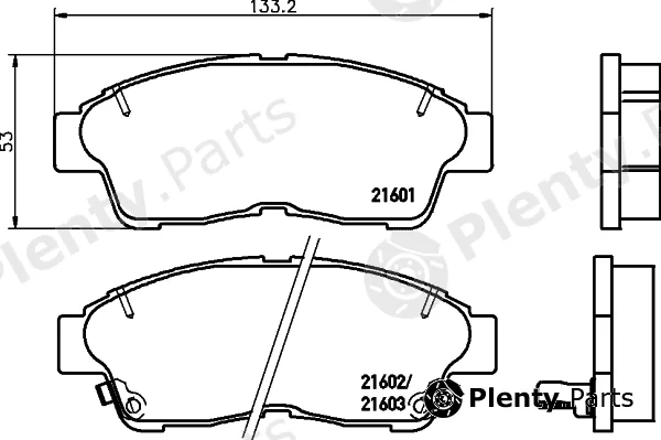 Cobreq N-841 — Brake Pad Set, disc brake