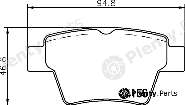 Cobreq N-1188 — Brake Pad Set, disc brake