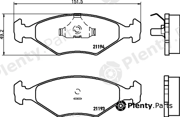 Cobreq N-214 — Brake Pad Set, disc brake