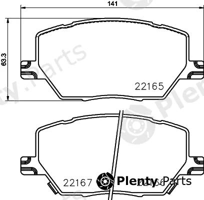 Cobreq N-1774 — Brake Pad Set, disc brake