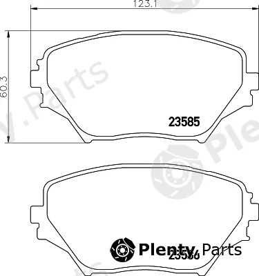 Cobreq N-1454 — Brake Pad Set, disc brake