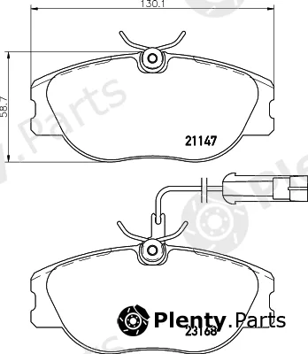 Cobreq N-607 — Brake Pad Set, disc brake