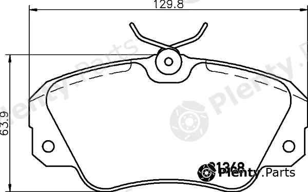 Cobreq N-322 — Brake Pad Set, disc brake