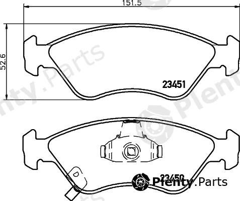 Cobreq N-1226 — Brake Pad Set, disc brake