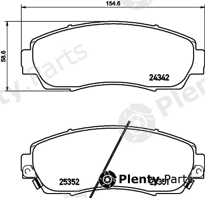 Cobreq N-1077 — Brake Pad Set, disc brake