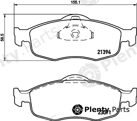 Cobreq N-147 — Brake Pad Set, disc brake