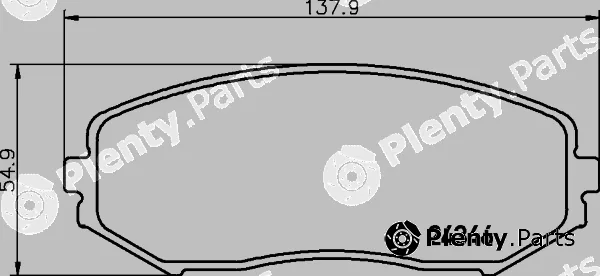 Cobreq N-1399 — Brake Pad Set, disc brake