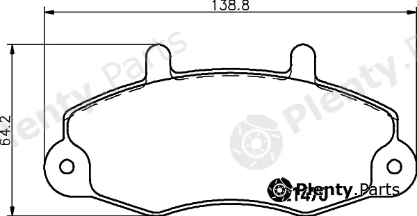 Cobreq N-155 — Brake Pad Set, disc brake