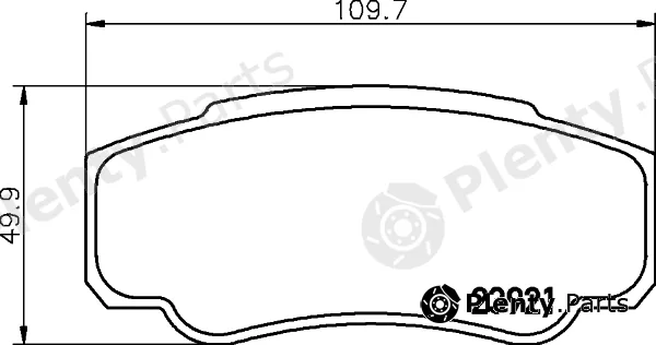 Cobreq N-1169 — Brake Pad Set, disc brake
