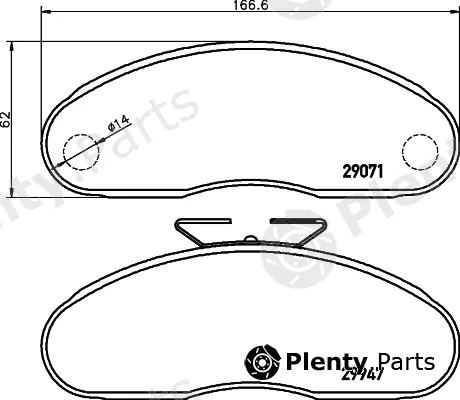 Cobreq N-708 — Brake Pad Set, disc brake