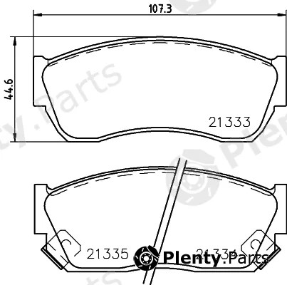 Cobreq N-1306 — Brake Pad Set, disc brake